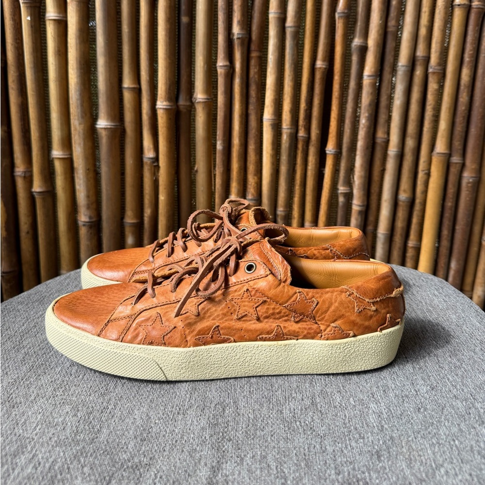 SAINT LAURENT leather sneakers - Picture 4 of 9